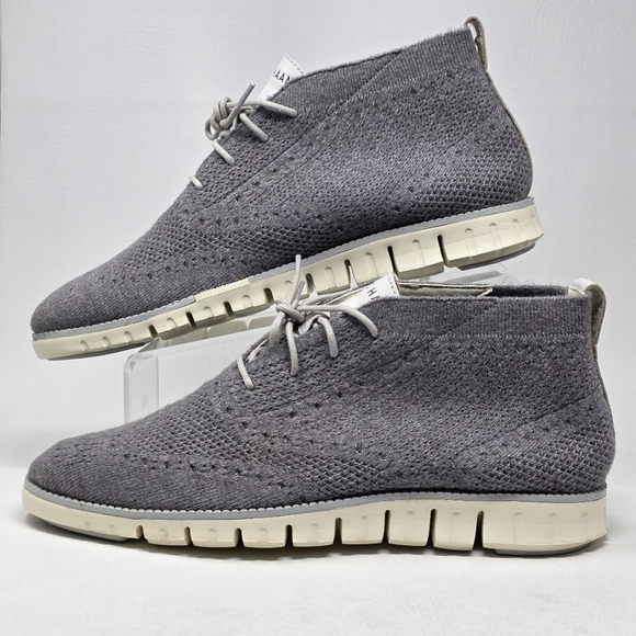 Cole Haan Men\'s ZeroGrand Chukka Stitchlite Grey Ivory Magnet C30304 Size 10.5 main image 7